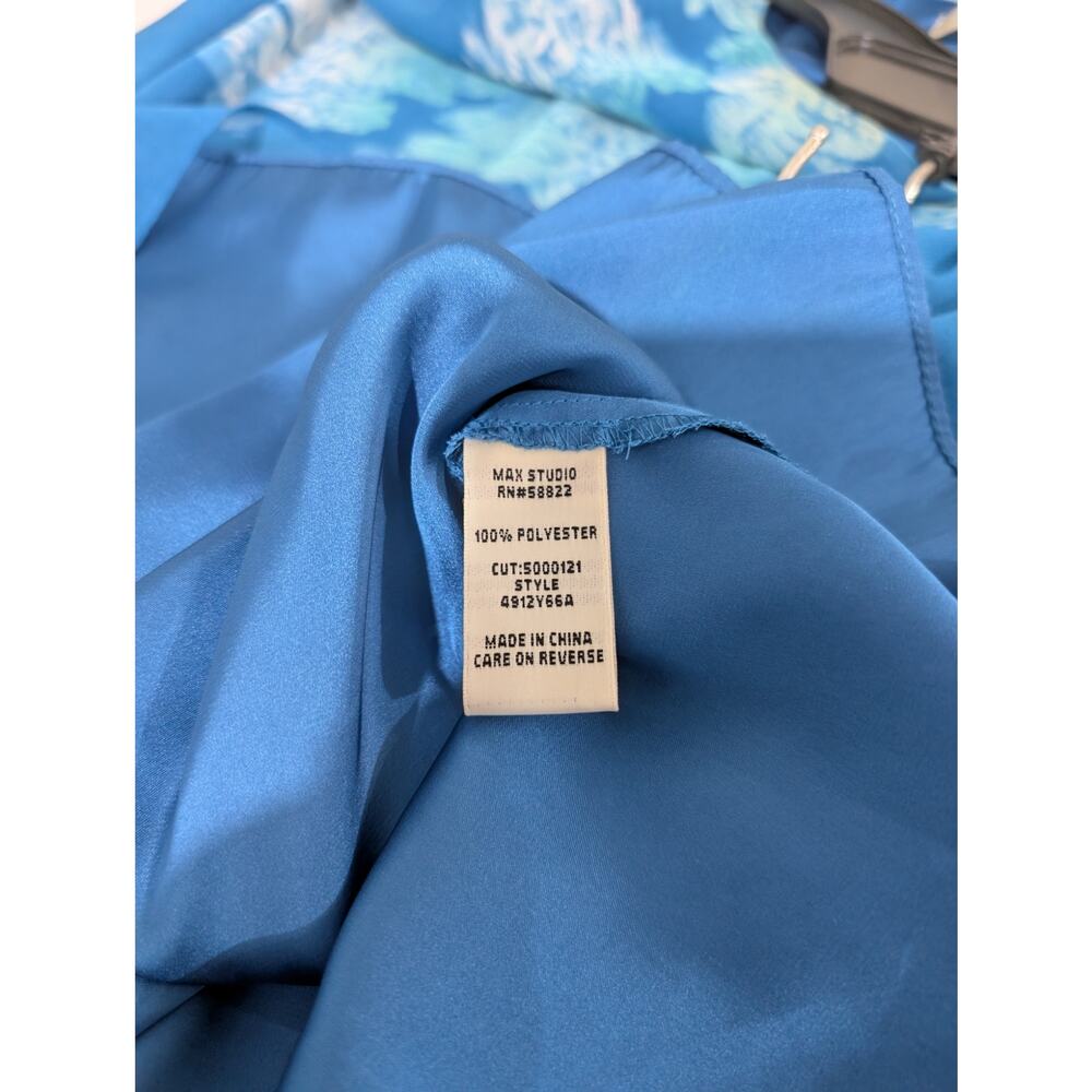 Max Studio Blue Patterned Shift Dress Size Xs - image 5